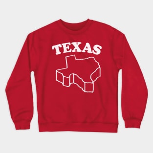 Texas /\/\/\/ Retro Style Design Crewneck Sweatshirt